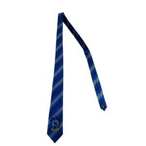 Harry Potter Ravenclaw House Tie Necktie Costume Blue Black Stripes Raven